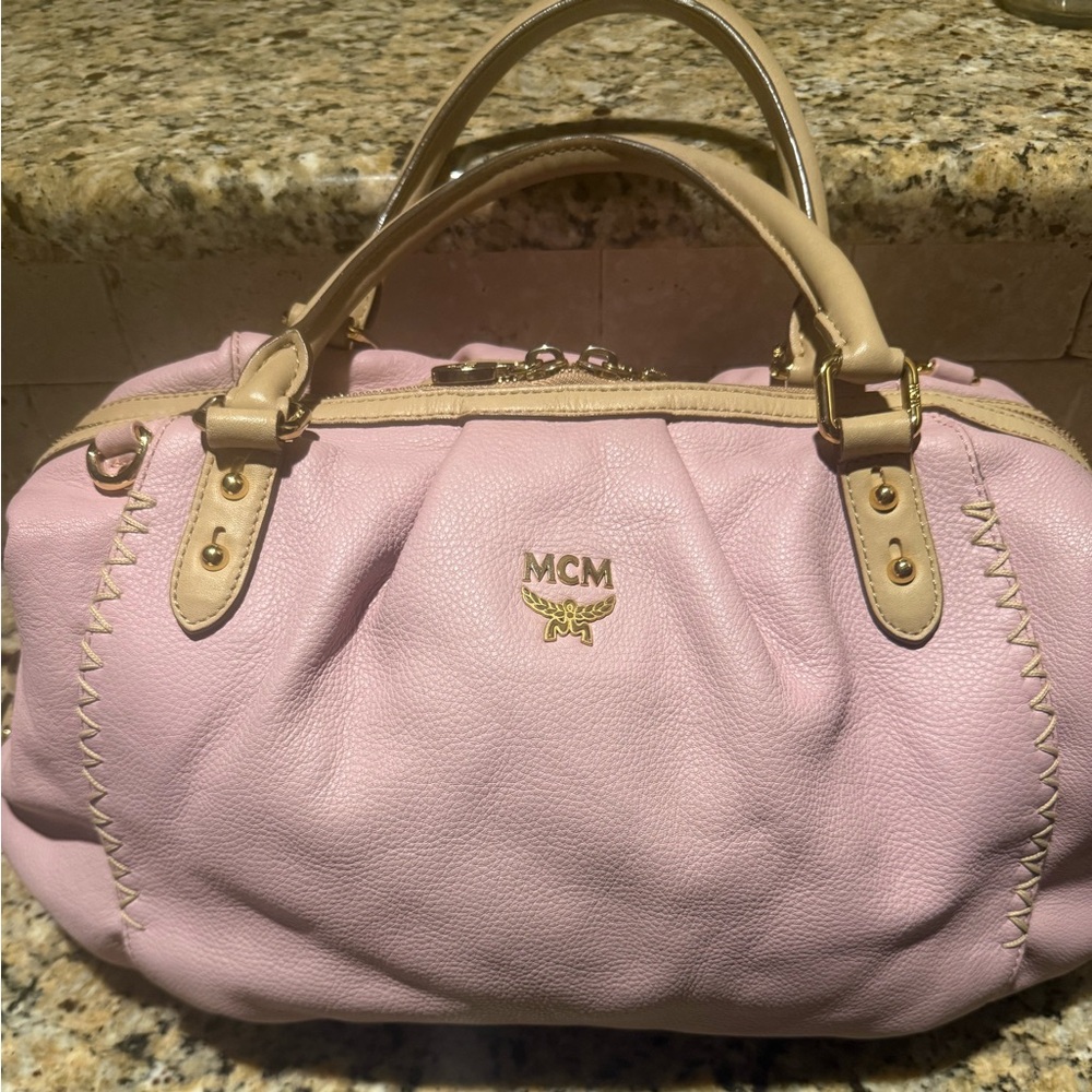 MCM Pink Leather Handbag